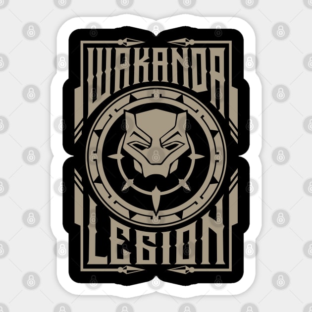 Wakanda Legion Sticker by UB design